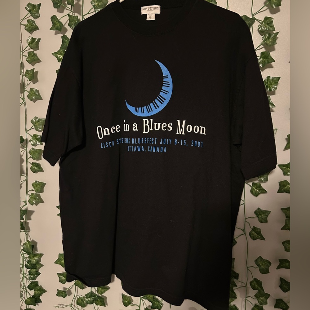 Vintage Once in Blues Moon 2001 Ottawa Music Festival Shirt